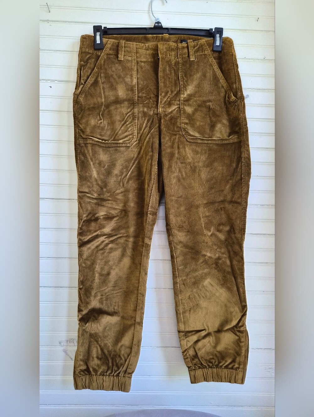 NWOT-BANANA REPUBLIC Corduroy Jogger Pants w/Ankle Zipper - Golden Olive